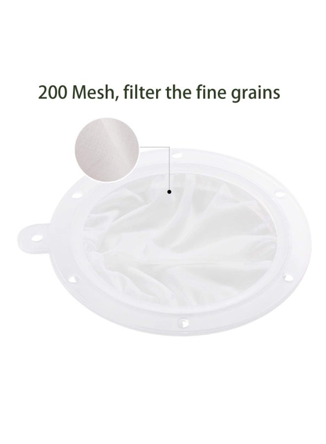 PAWSONIFY 2 Pcs Fine Mesh Strainer + 2PCSwith Handle Plastic Mesh Colander, 200 Mesh Food Grade Filter Mesh, for Filtering Coffee, Juice, Oils, Soy Milk - Image 4